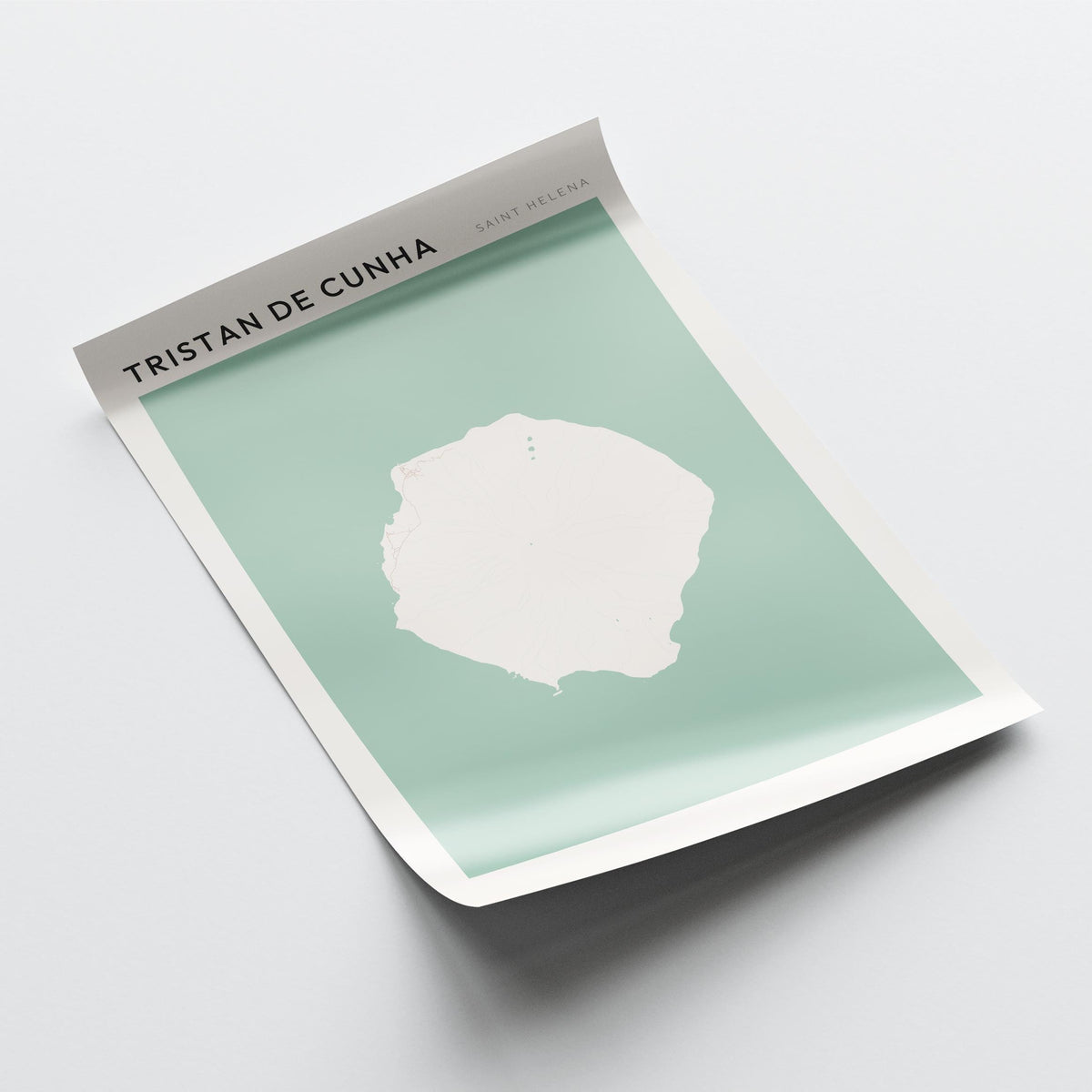 tristan de cunha, united kingdom map poster - image 4