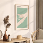hamilton, bermuda map poster - image 2