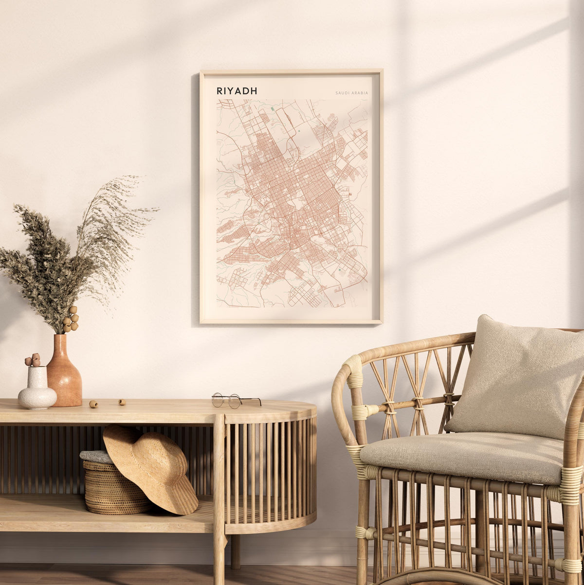 riyadh, saudi arabia map poster - image 3