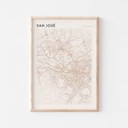 san jose, costa rica map poster - image 1