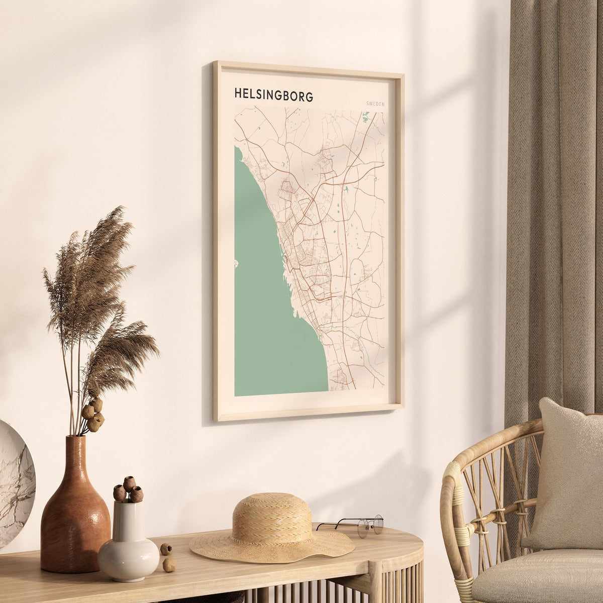 helsingborg sweden map poster - image 2