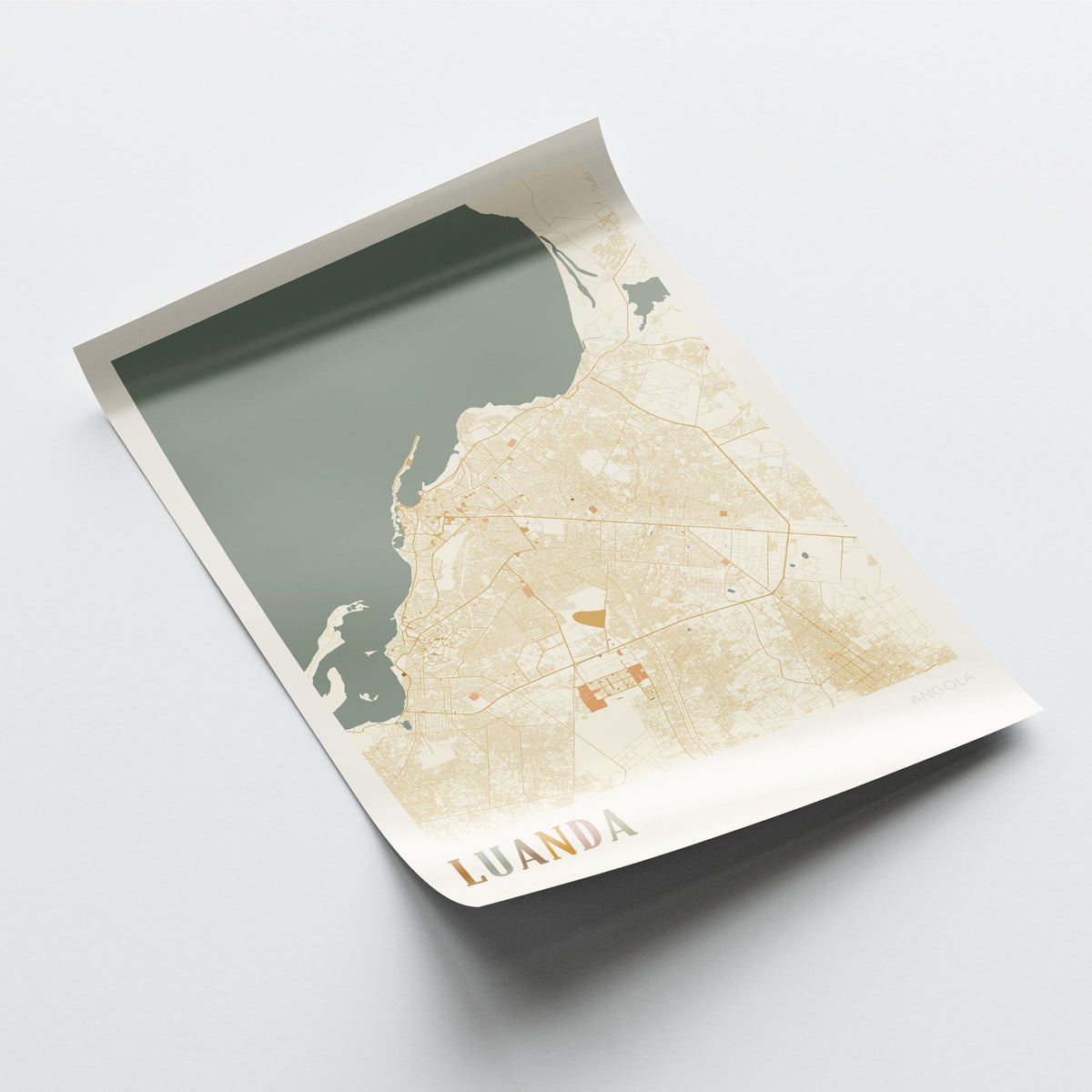 luanda, angola map poster - image 4