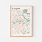stockholm sweden map poster - image 1