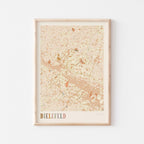 bielefeld germany map poster - image 1