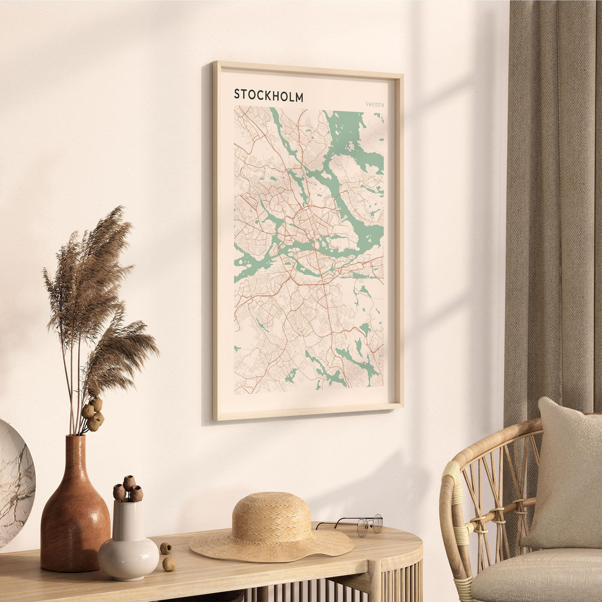 stockholm sweden map poster - image 2