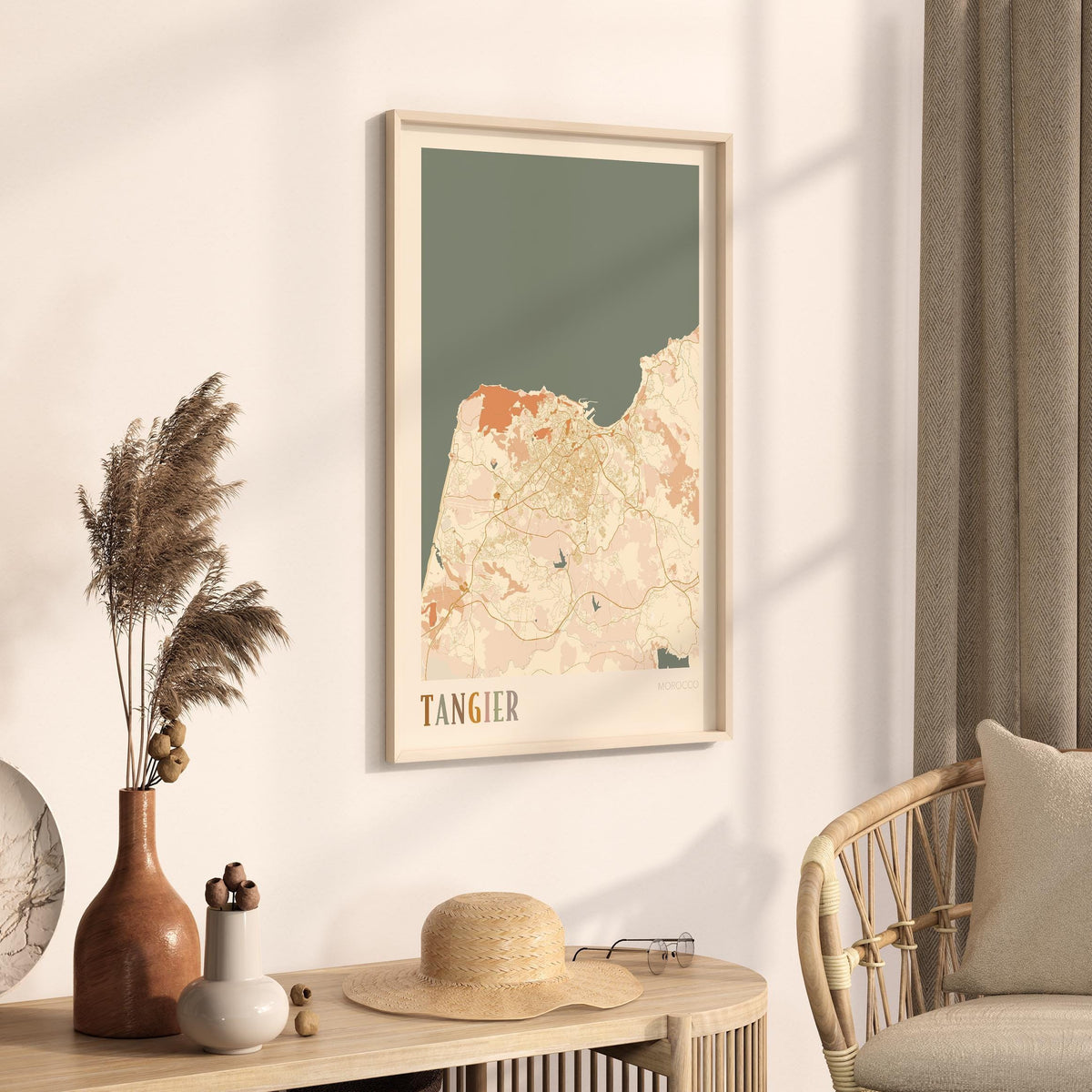 tangier, morocco map poster - image 2