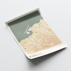 papeete, french polynesia map poster - image 3