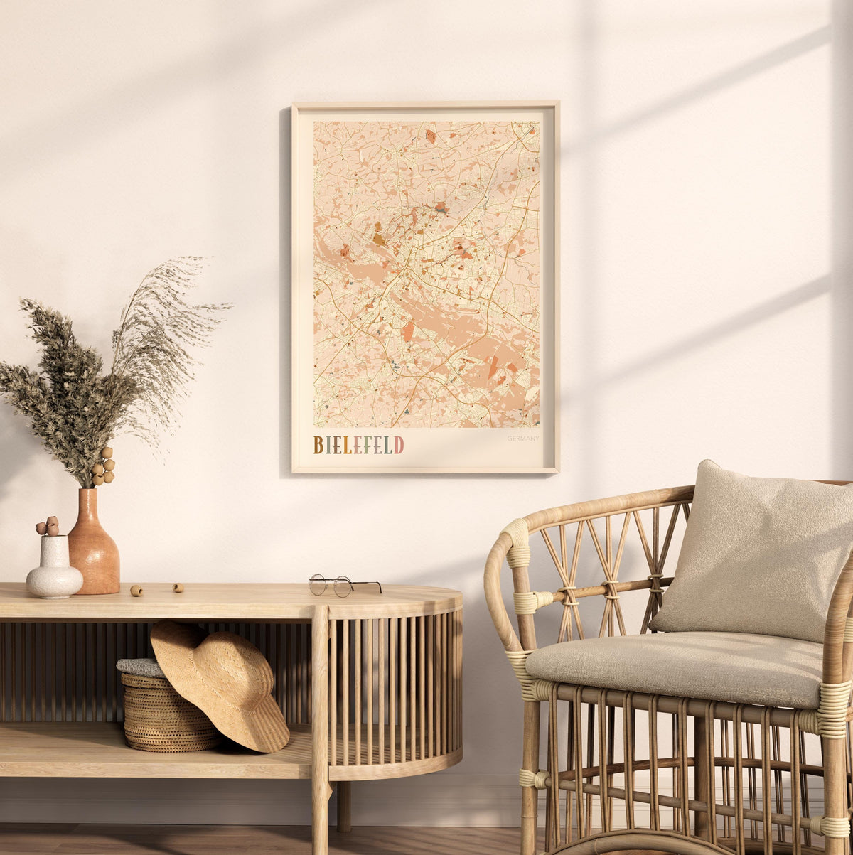 bielefeld germany map poster - image 3