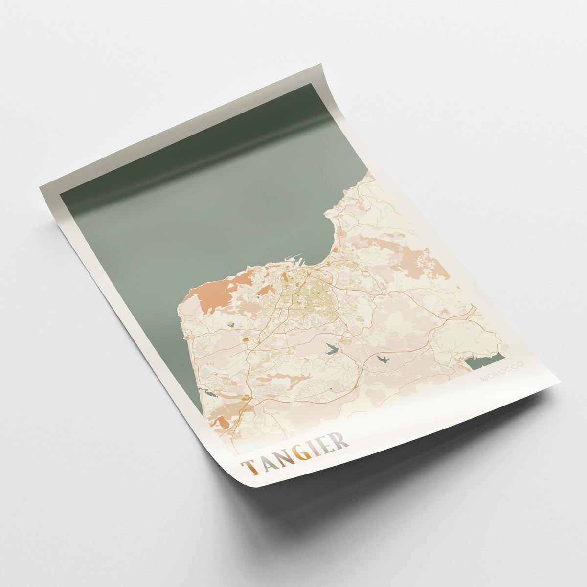 tangier, morocco map poster - image 4