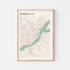 quebec city, quebec map poster - image 1