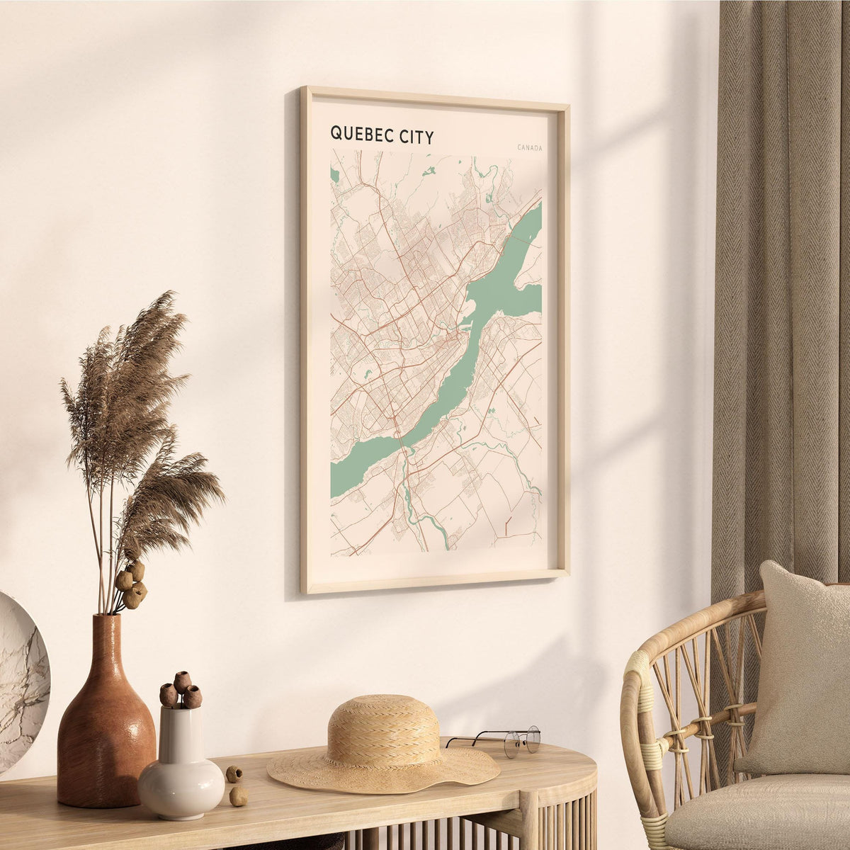 quebec city, quebec map poster - image 2