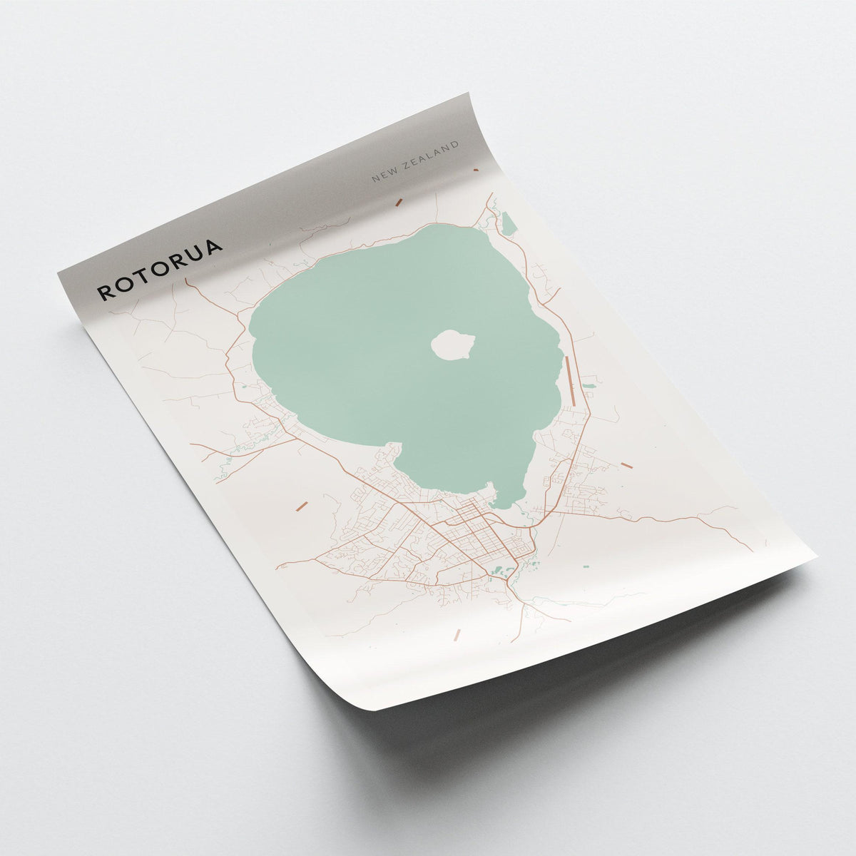 rotorua, new zealand map poster - image 3