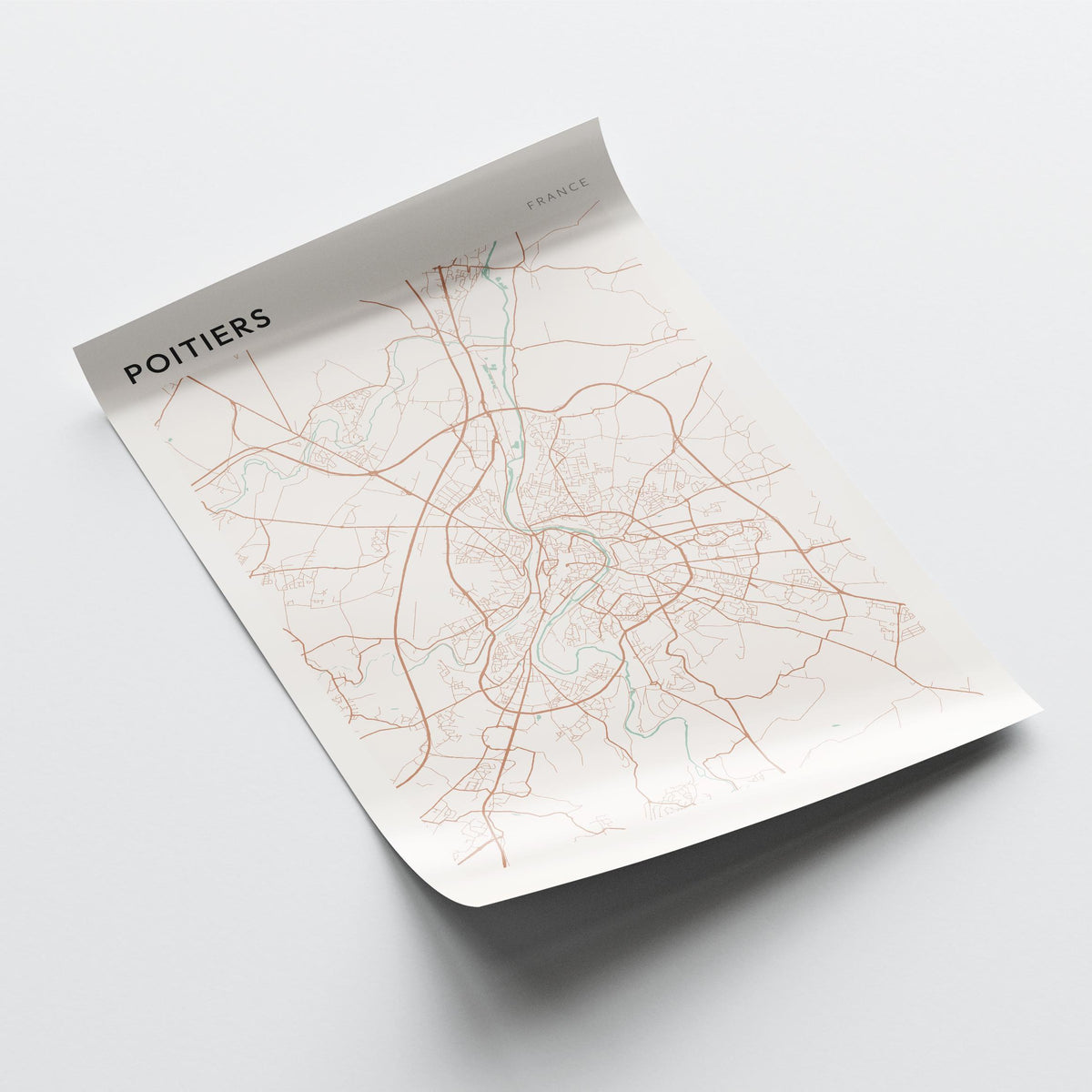 poitiers france map poster - image 4