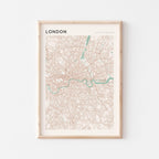 london, united kingdom map poster - image 1