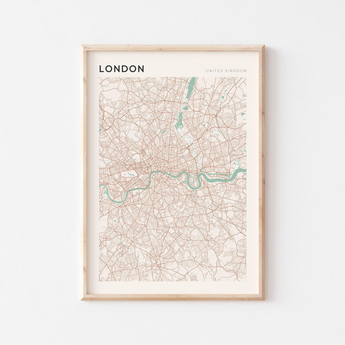 london, united kingdom map poster - image 1