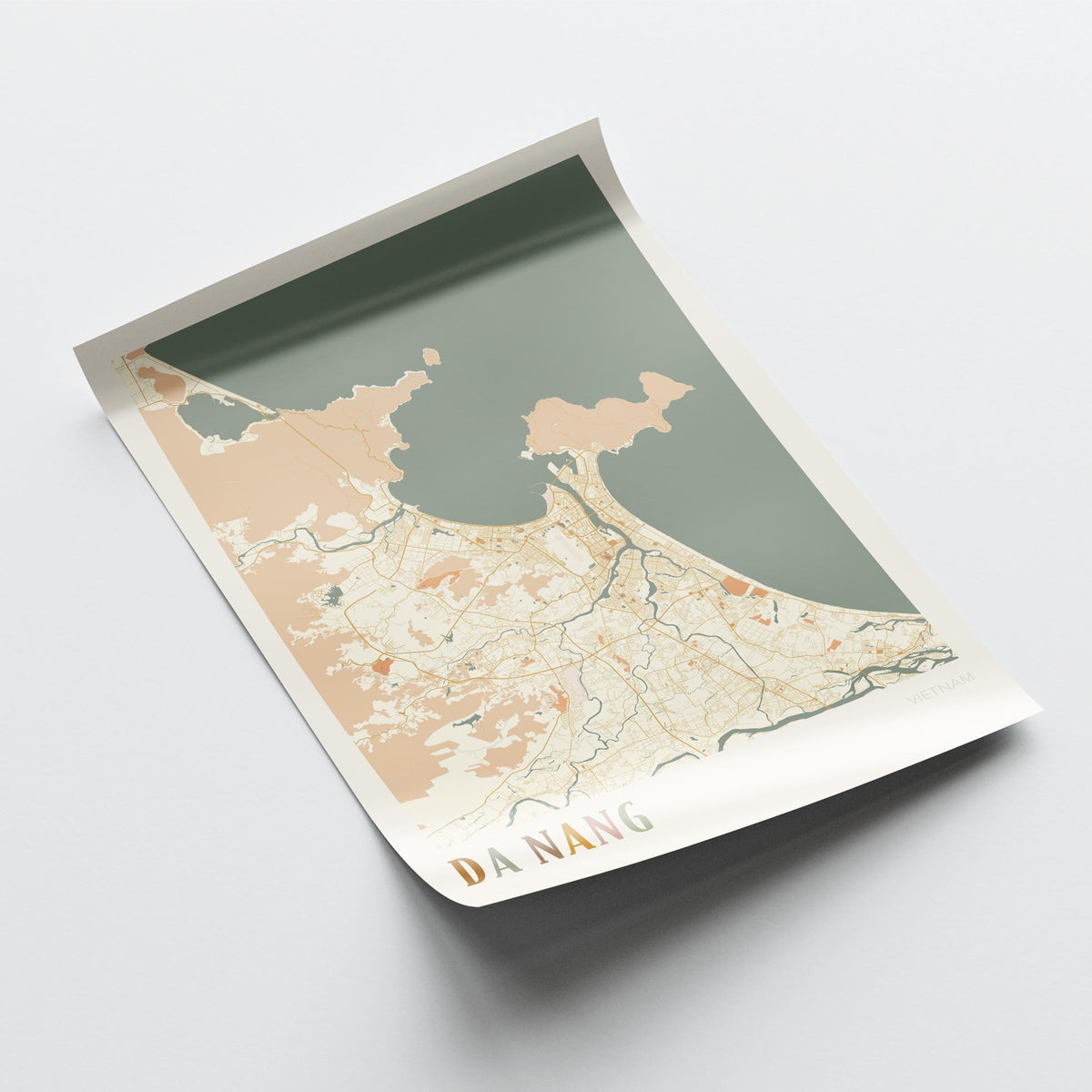 da nang, vietnam map poster - image 4