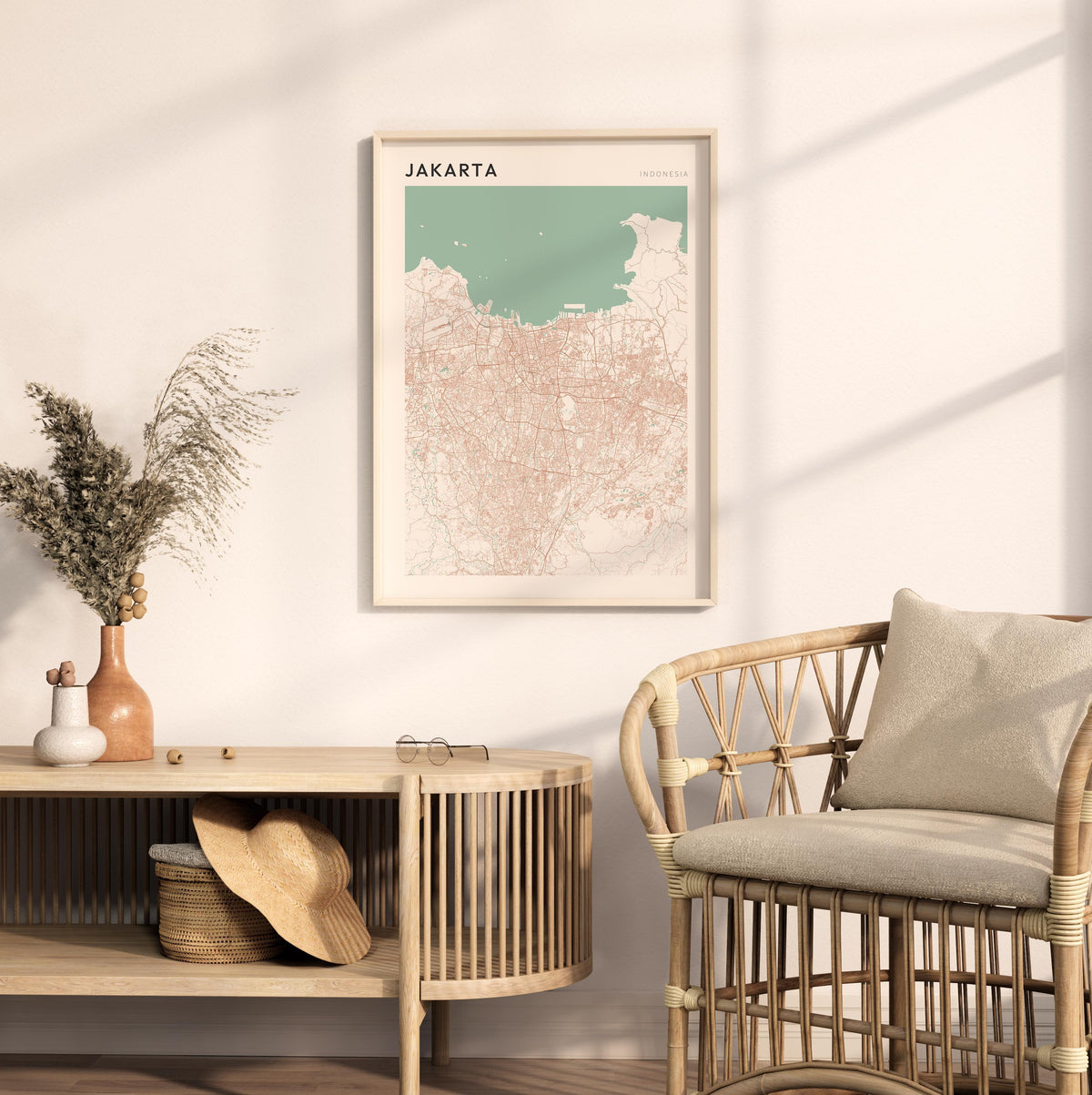 jakarta, indonesia map poster - image 3