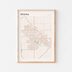 regina, saskatchewan map poster - image 1