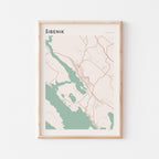 sibenik croatia map poster - image 1