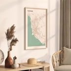 paphos, cyprus map poster - image 2