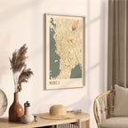 manila, philippines map poster - image 2