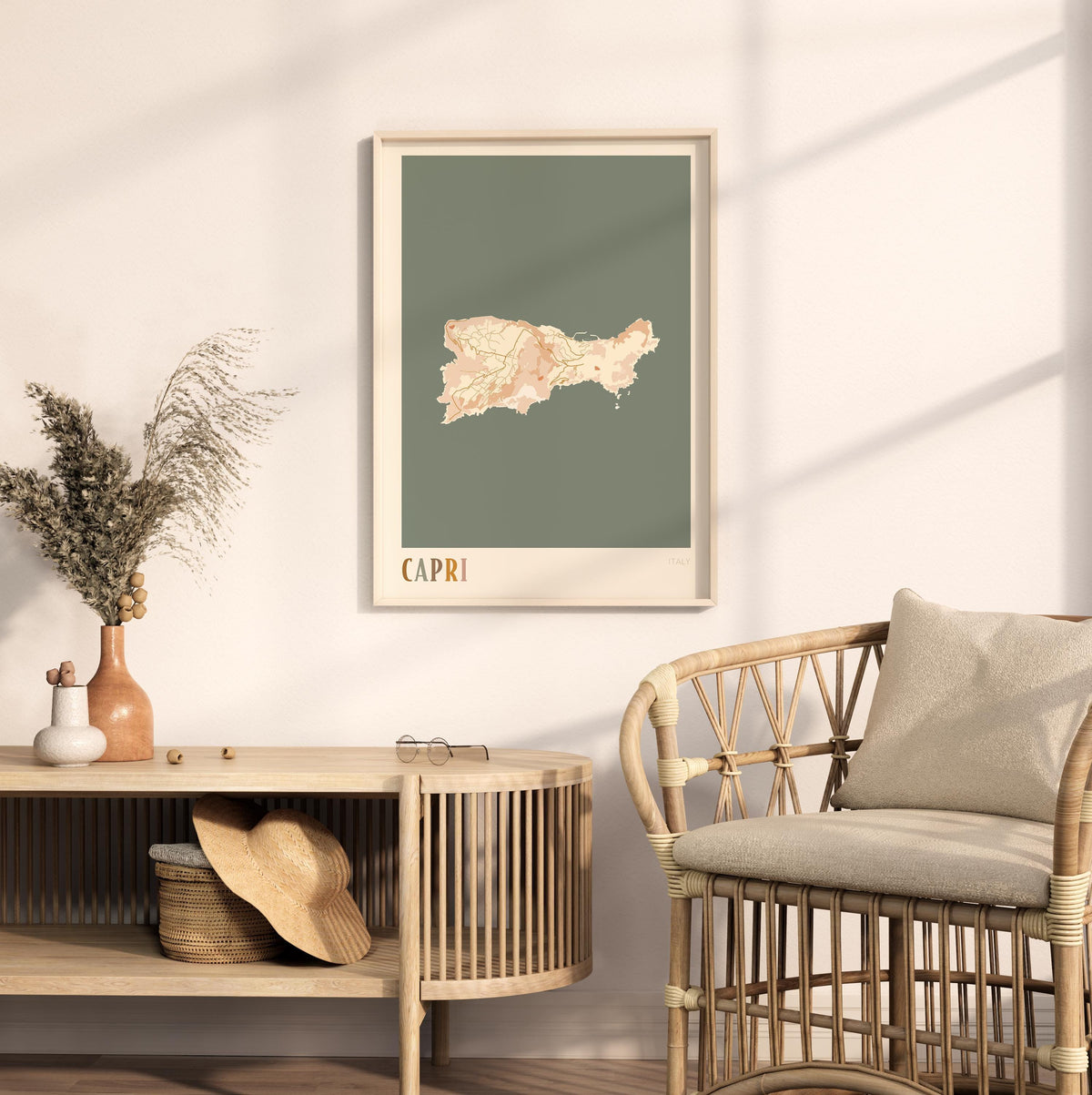 capri italy map poster - image 3