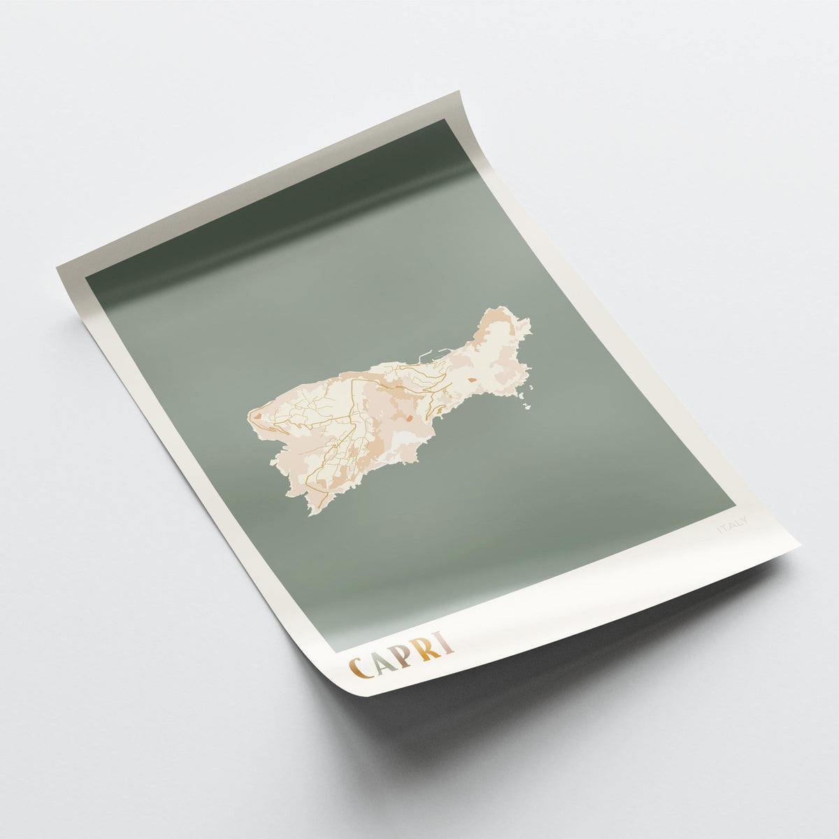 capri italy map poster - image 4