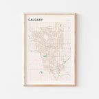 calgary, alberta map poster - image 1