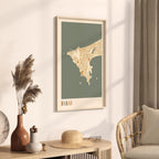 dakar, senegal map poster - image 2