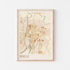 seville spain map poster - image 1