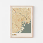 tokyo, japan map poster - image 1