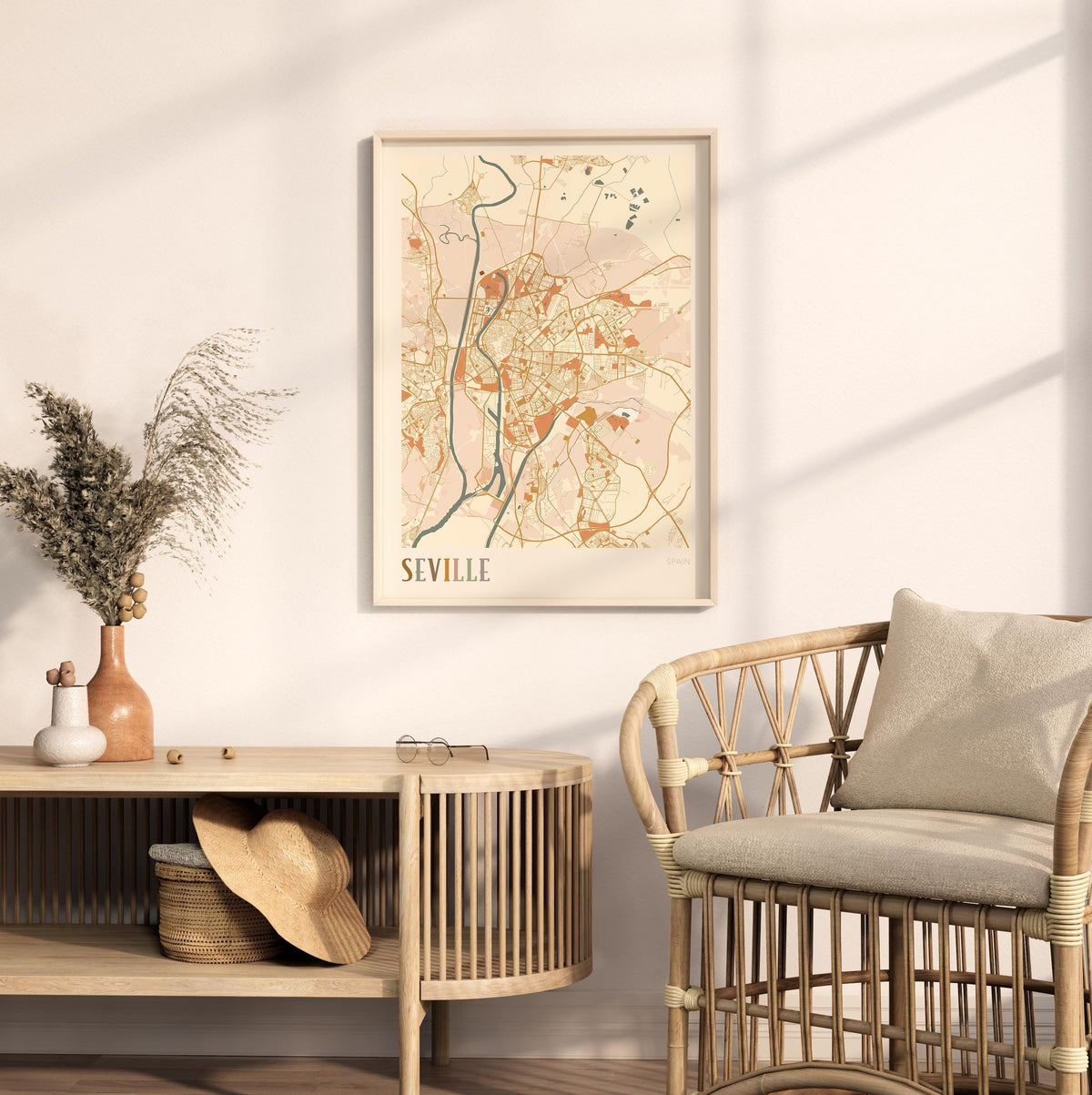 seville spain map poster - image 3