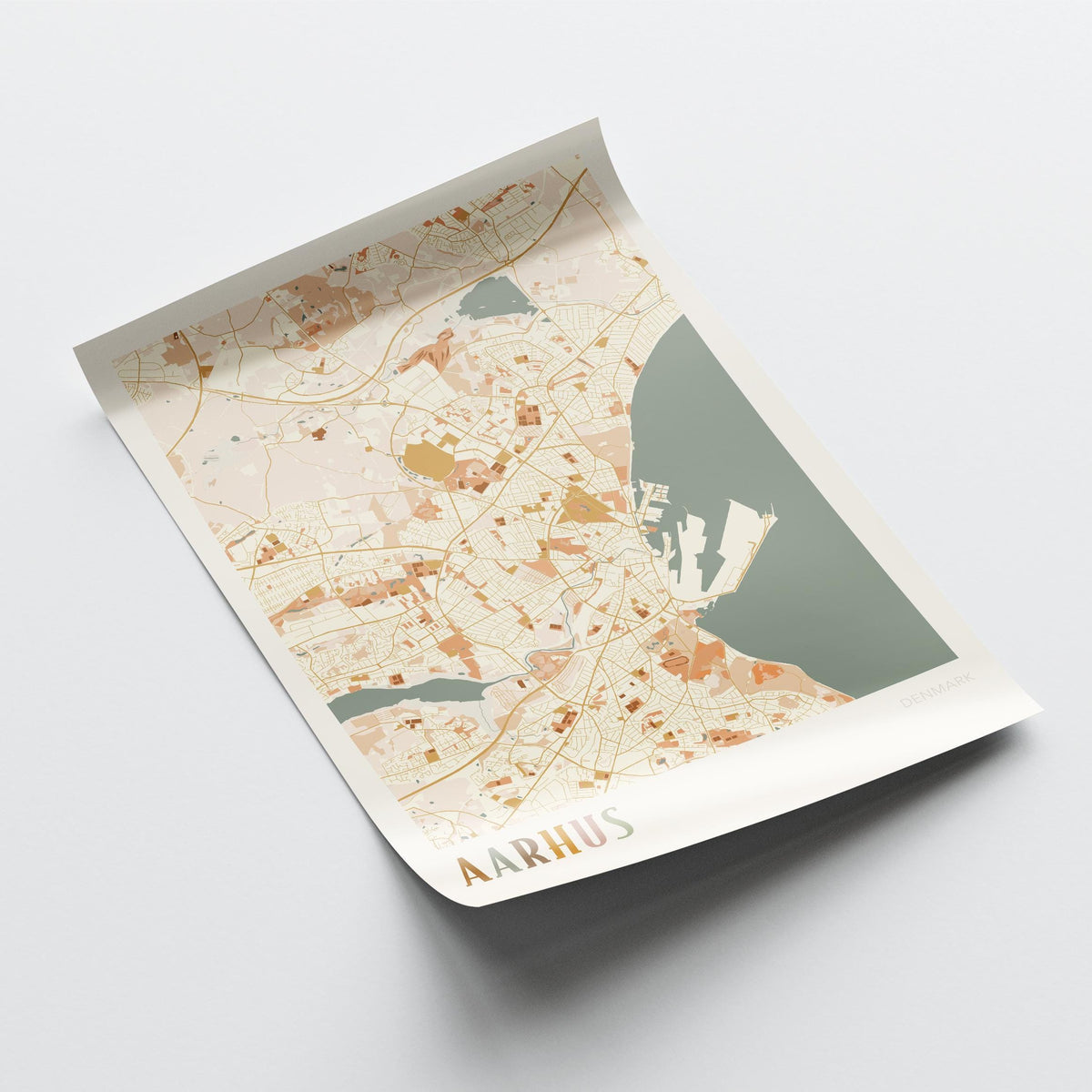 aarhus denmark map poster - image 4