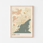 cebu, philippines map poster - image 1
