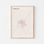 timbuktu, mali map poster - image 1