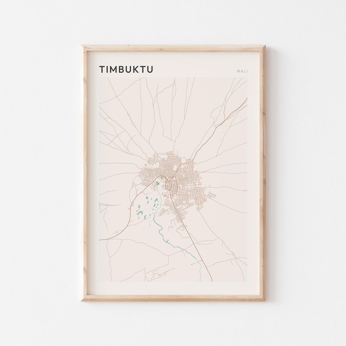timbuktu, mali map poster - image 1