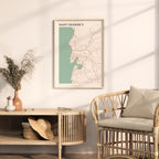 saint georges, grenada map poster - image 3