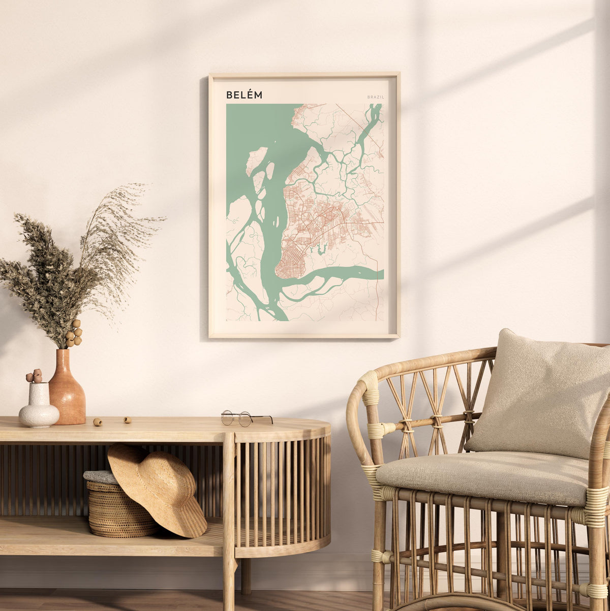 belem, brazil map poster - image 3