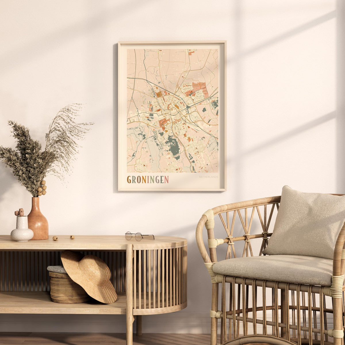 groningen netherlands map poster - image 3