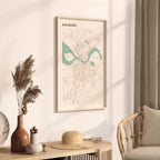 aalborg denmark map poster - image 2