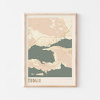 trogir croatia map poster - image 1