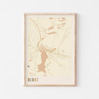 berat albania map poster - image 1