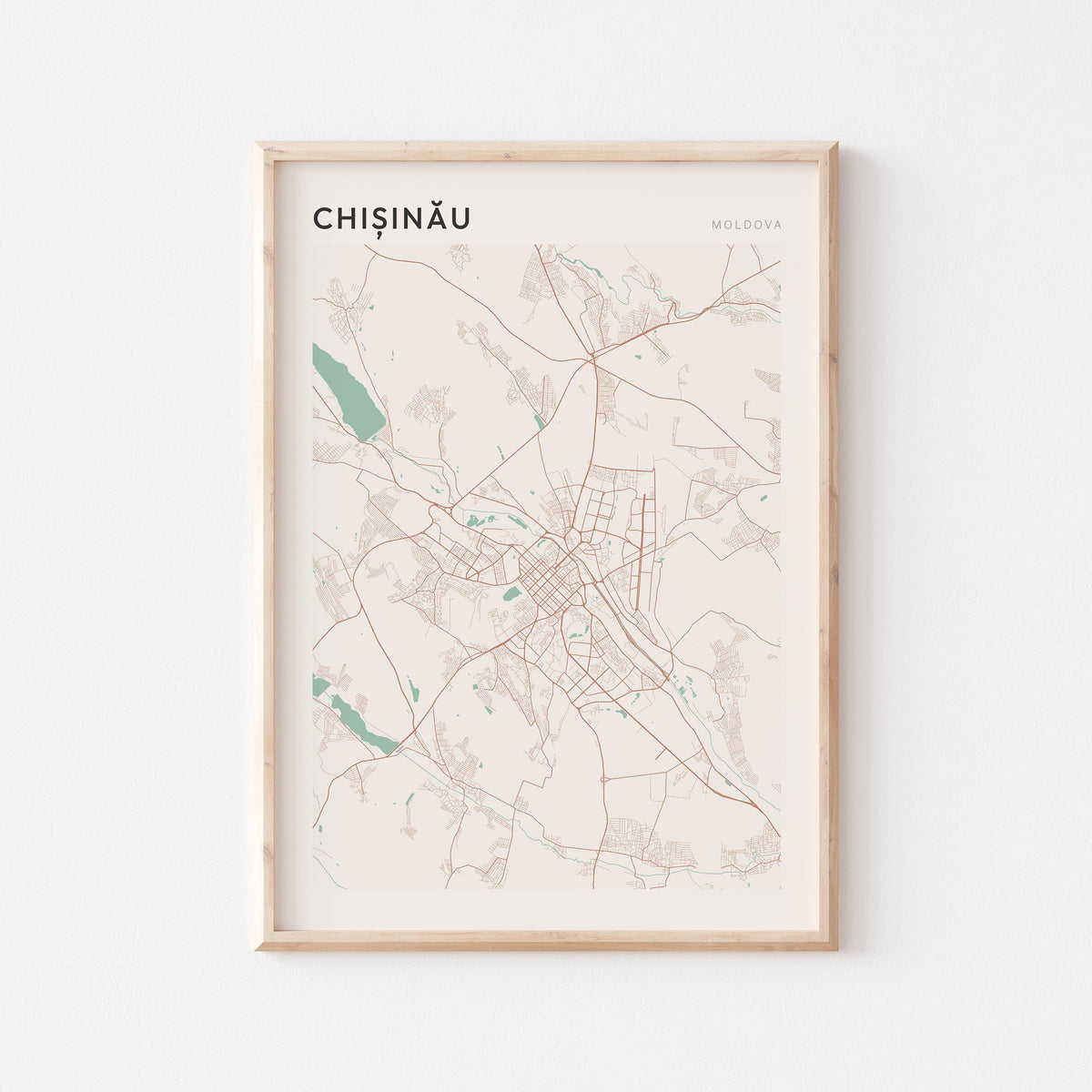 chisinau moldova map poster - image 1
