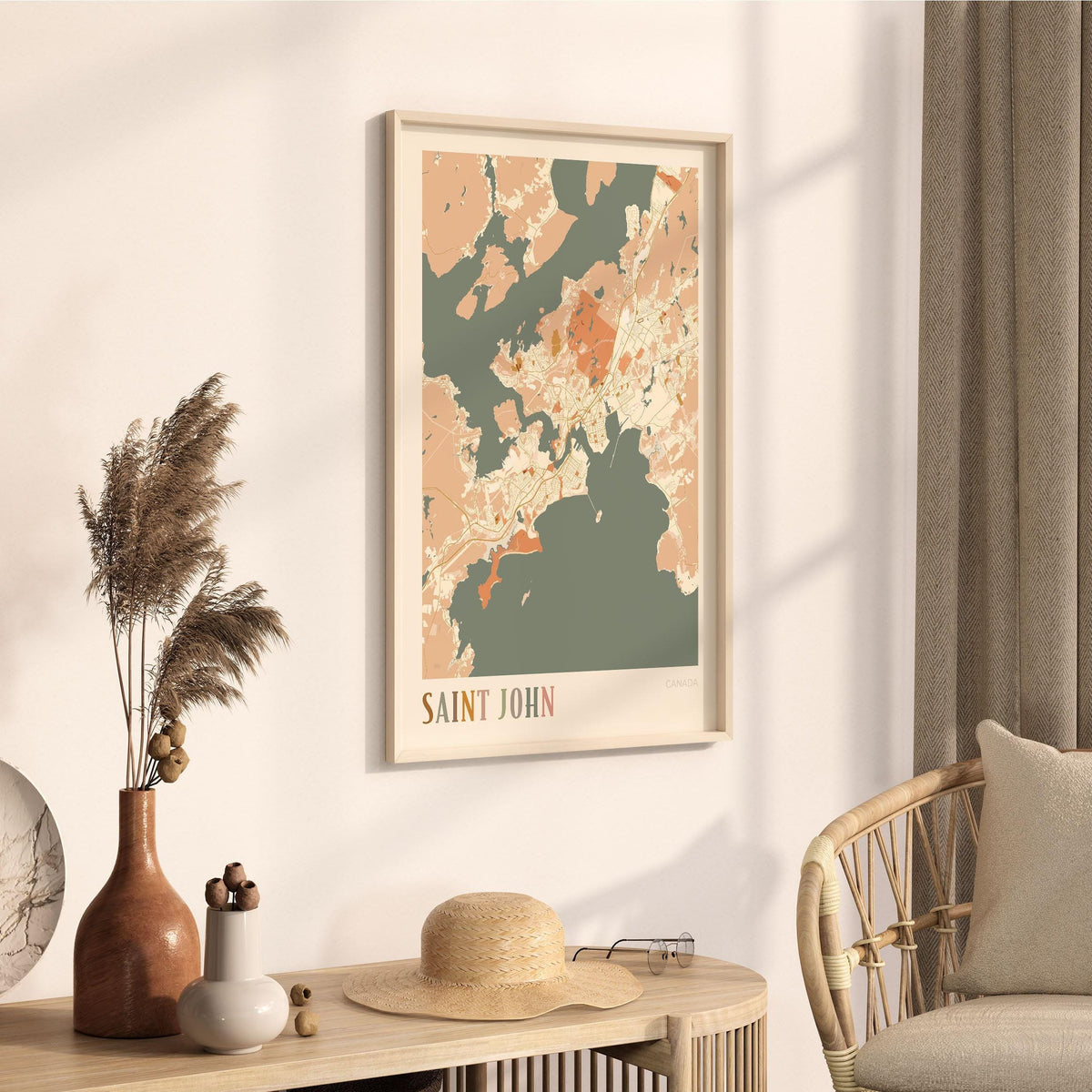 saint john, new brunswick map poster - image 2