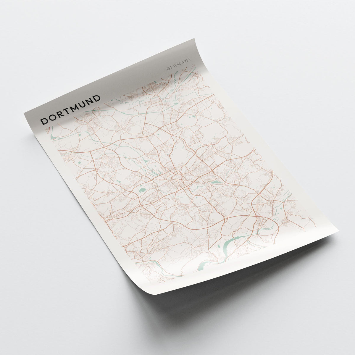 dortmund germany map poster - image 4