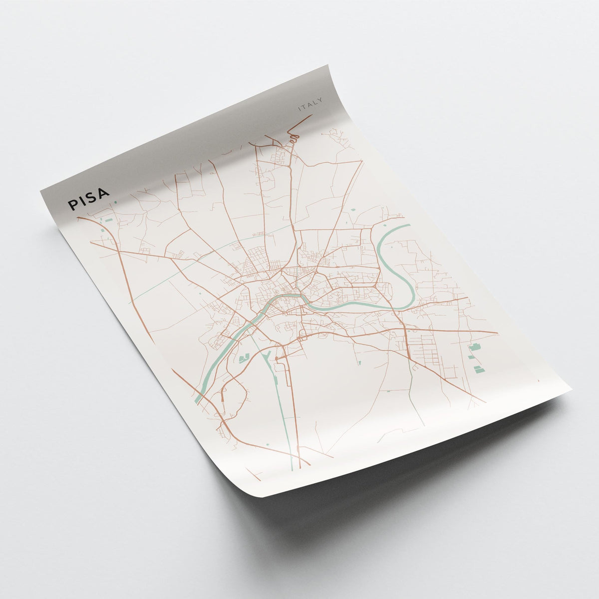 pisa italy map poster - image 4