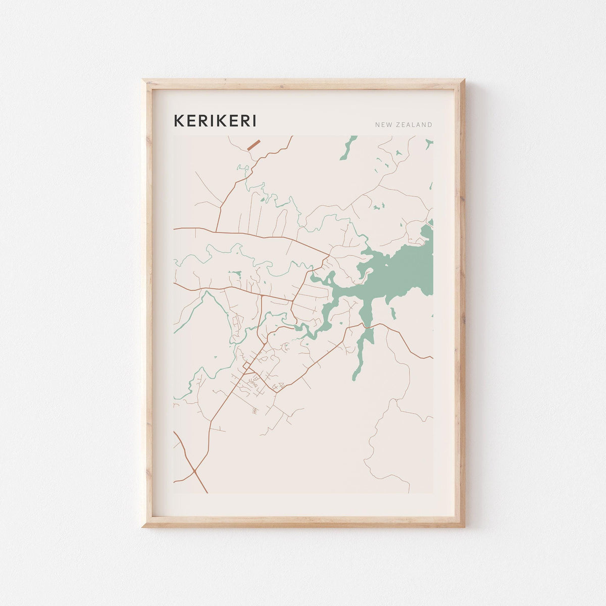 kerikeri, new zealand map poster - image 1