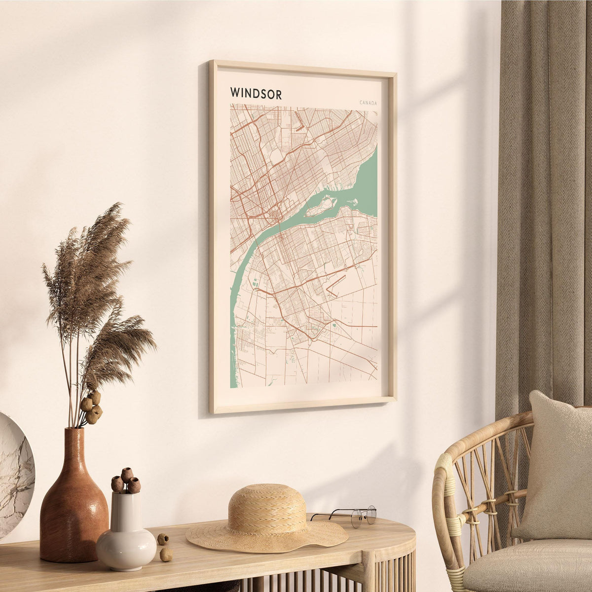 windsor, ontario map poster - image 2