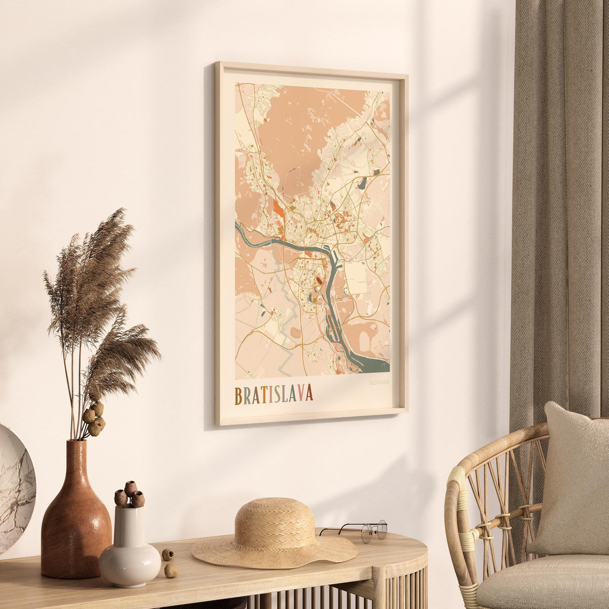 bratislava slovakia map poster - image 2