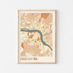fredericton, new brunswick map poster - image 1